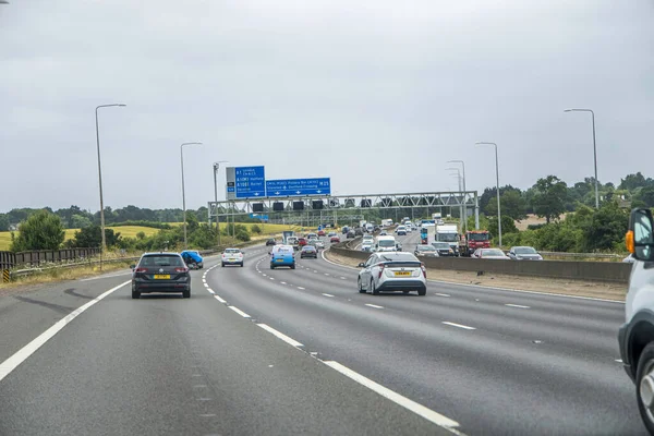 Londres Reino Unido Junio 2023 M25 Señales Tráfico —  Fotos de Stock