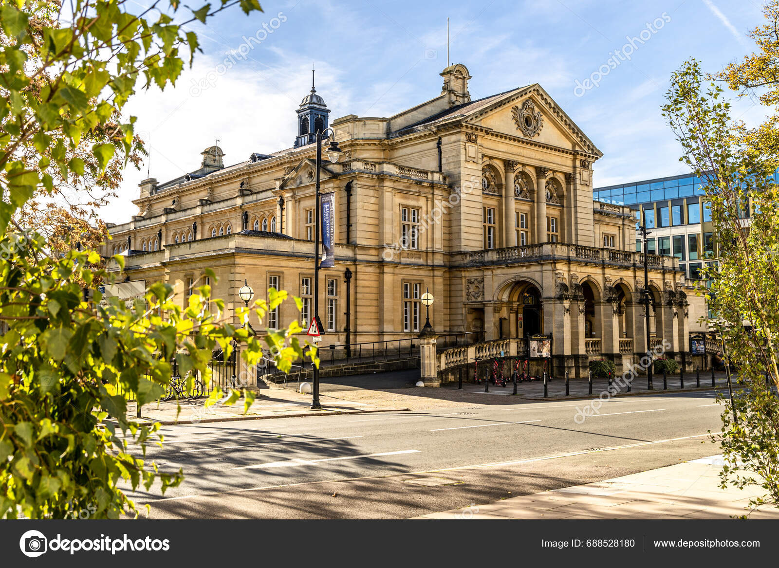 Cheltenham October 2023 Cheltenham Town Hall Concert Hall Ornate Edwardian Stock Editorial
