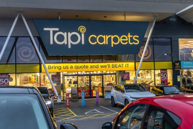 Bristol , UK - October 24, 2023: Tapi carpets at Cribbs Causeway shopping retail park clipart