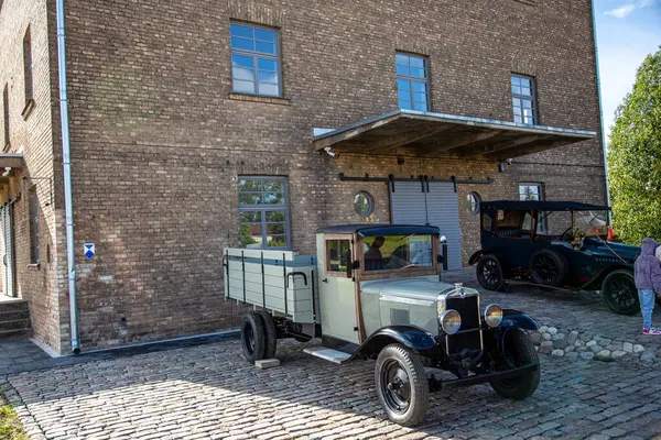 stock image Aluksne, Latvia - September 25, 2023: Vintage Retro Volvo LV60 Series Truck Lorry, produced from the 1920s-1930s.