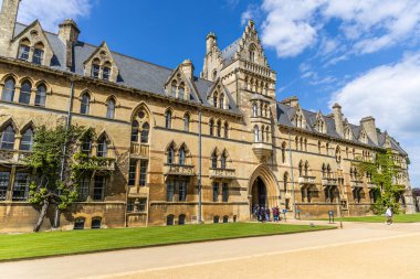 Oxford, İngiltere - 5 Haziran 2024: Christ Church Oxford Üniversitesi, Meadow Building, Birleşik Kingtom.