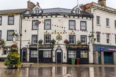 Mansfield, İngiltere - 8 Ağustos 2023: Mansfield 'deki Market Inn barı