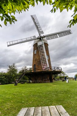 Avebury, UK- August 25, 2024: Wilton Windmill, A restored windmill which is a popular local tourist attraction and landmark. clipart