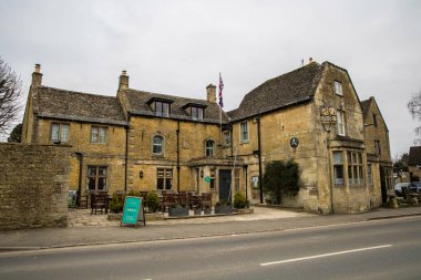 Bourton On Water, UK - May 10, 2023: Old new inn pub. clipart