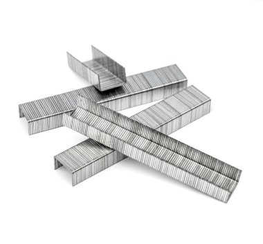 Beyaz arkaplanda zımba için yeni zımbalar.