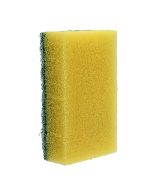Sarı Bulaşık Süngeri 'nin kapağı. Bulaşık Süngeri Bulaşık Temizleme Süngeri Mutfak Temizleme Süngeri Temizleme Temizliği Beyaz arka planda izole.