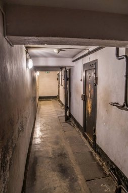 Auschwitz, Poland- 16 Temmuz 2023: Yahudi fırın infaz odaları ve hapishane