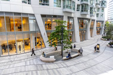 London, UK- September 19, 2024: Large Zara brand retail shop entrance and signboard on the storefront in Battersea shopping center.