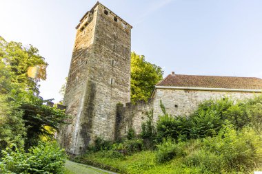 Details of the castle Schaumburg Tower in Lower Saxony, Germany. clipart