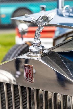 Llandow, Wales - 30 Haziran 2024: Vintage Retro Ecstasy 'nin Ruhu Rolls Royce Phantom' u 1920 ya da 1930 'lardan restore etti.