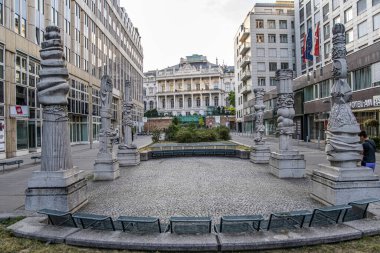 Viyana, Avusturya - 7 Temmuz 2023: Viyana Palais Coburg Oteli.