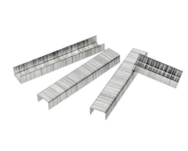 Beyaz arkaplanda zımba için yeni zımbalar.