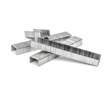 Beyaz arkaplanda zımba için yeni zımbalar.