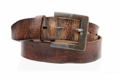 Eskimiş Metal Toka Klasik Moda Aksesuarlı El Yapımı Klasik Deri Kemer.