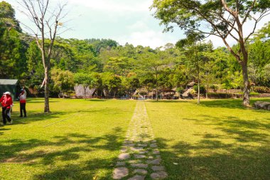 yemyeşil ve ferahlatıcı bahçeler, yemyeşil ve serin ağaçlar.