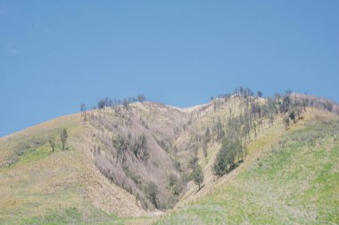 Bromo Dağı 'nın ya da Doğu Java' daki Semeru Dağı 'nın ve Endonezya' nın en yüksek adası olan Java adasının güzelliği.