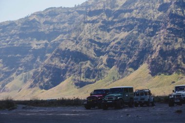 The beauty of the Mount Bromo or Mount Semeru tourist area that pampers local and foreign tourists in East Java and is the highest on the island of Java, Malang Indonesia 28 October 2024 Indonesia clipart