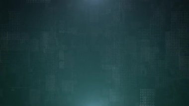 Basit HUD elementlerinin dijital boşluğunda uçarak soyut arkaplan, 4k, 60 fps