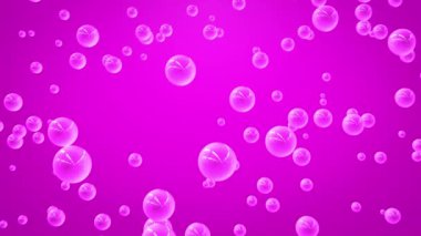 Açık mor bir zemin üzerinde yüzen yumuşak pembe baloncuklu kusursuz ekran koruyucu. Rahatlamak için pozitif su altı animasyonu yumuşak hareket ve sürreal ışıltı etkisi ile sakin. Döngülü, 4k 60fps