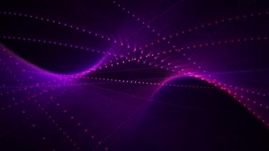 Pürüzsüz döngü arkaplanı ve parlak ışık efektli noktalı çizgilerden oluşan zarif soyut form. Cennetin turuncu yapısı yumuşak parlak ışınlarla pürüzsüzce dönüyor. Döngülü ekran koruyucu, 4K 60 fps