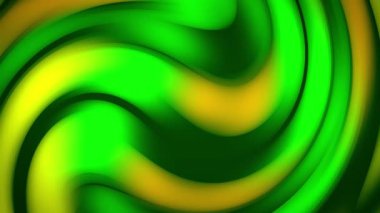 Soyut sıvı arkaplan, yavaşça süzülen yeşil turuncu gradyan ve pürüzsüz geçişler. Modern sanat ve müzik performansı için parlak renkli dalgalar. Hareket grafikleri, 4K 60fps