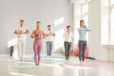 Pozitif insanlardan oluşan canlı bir grup spor salonunda yoga seansı için bir araya geliyor. Fiziksel ve zihinsel refahı arttıran egzersizlerle meşgul olan ekip, mutluluk ve takım çalışması yayıyor..