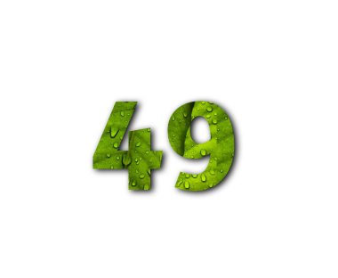 63D yeşil renk beyaz arkaplanda izole edildi