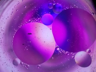 Soyut yağ boyası arka plan, su damlaları, yağ, su