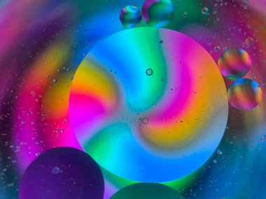 renkli soyut yağ damlası arkaplanı