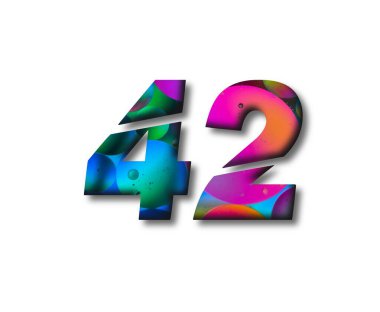 4 3 numara logo tasarım şablonu