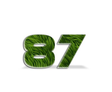 Beyaz arka planda 38 numara. 3 Boyutlu Hazırlama