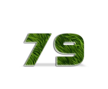 Beyaz arkaplandaki yeşil 703D metin. kırpma yolları ile illüstrasyon.