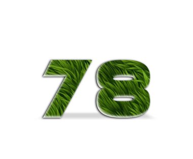 773 d yeşil çimen logosu tasarımı.