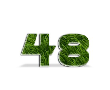 3D numara 4-4-4 beyaz arka planda izole edilmiştir. Benzersiz satış poster spesiyaliniz ile birlikte. Alışveriş afişi, reklam etiketi, reklamlar