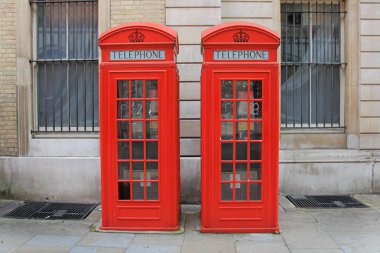 Eski İngiliz telefonları.