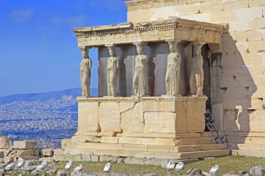 Akropol tepesi. Erechtheion 'a Gör. 