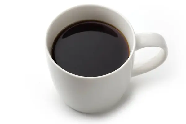 Kopje Koffie Geïsoleerd Witte Achtergrond — Stockfoto