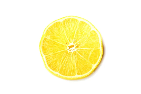 Cutted Lemon Isolated White Background — Stock Photo, Image