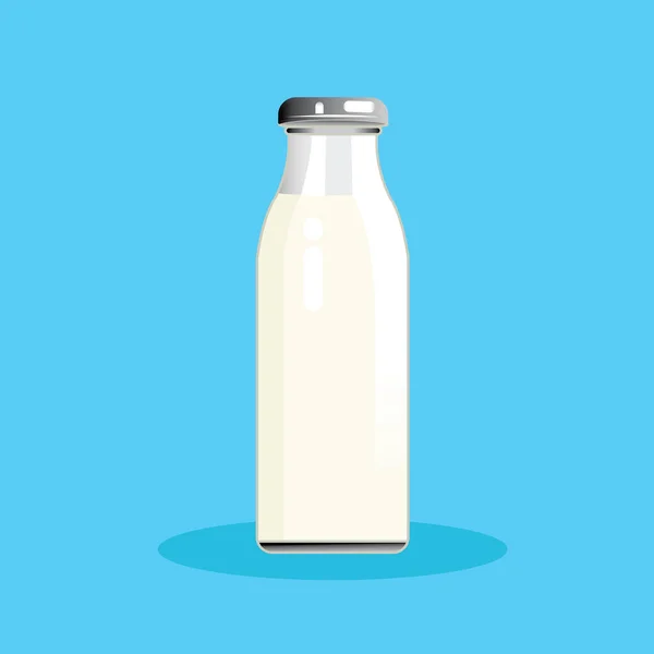 Illustration Vektor Grafisk För Flaskmjölk — Stock vektor