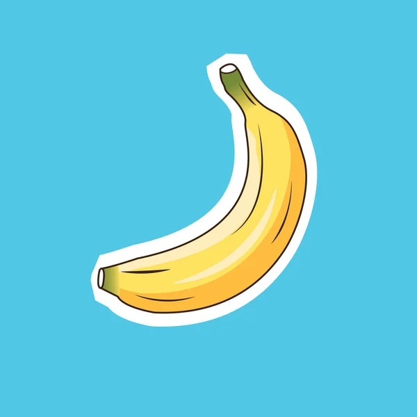 Sticker Banana Vector Graphic Illustration — Stock Vector