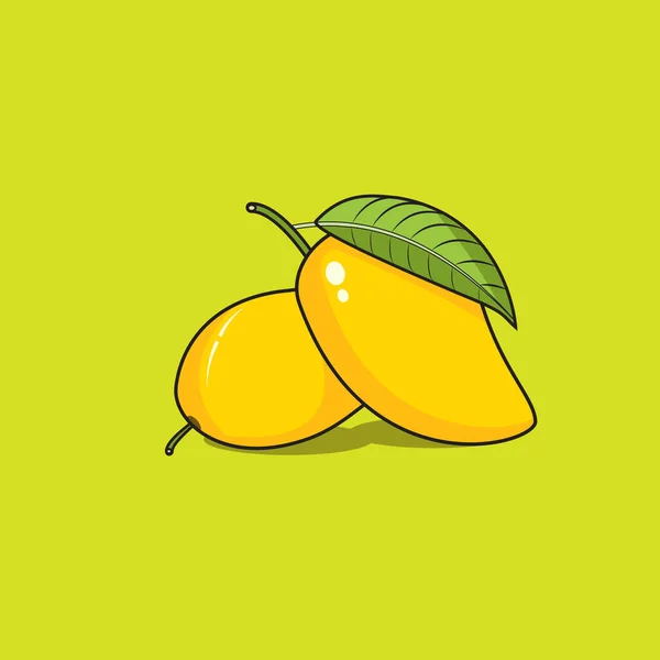 Mango meyve setinin vektör illüstrasyonu