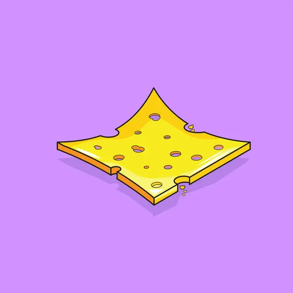 Çizgi film çizimleri için dilimlenmiş peynir. 