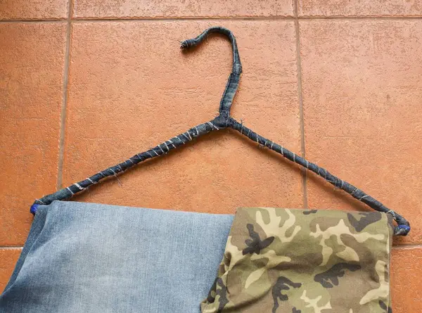 Jeans Camouflage Militär Jeans Textur Jeans Hintergrund Denim Jeans Textur — Stockfoto