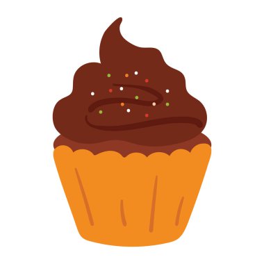 El çizimi kek. Tatlı etiketi.