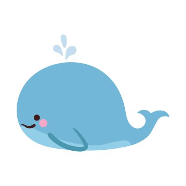 El çizimi balina. Şirin balık çizimi