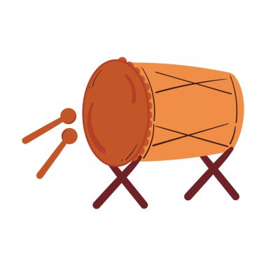 Bayram kutlaması için Müslüman davulu kazdım. şirin çizim vektörü