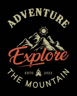 Açık hava tişörtü tasarımı, yürüyüş tişörtü.