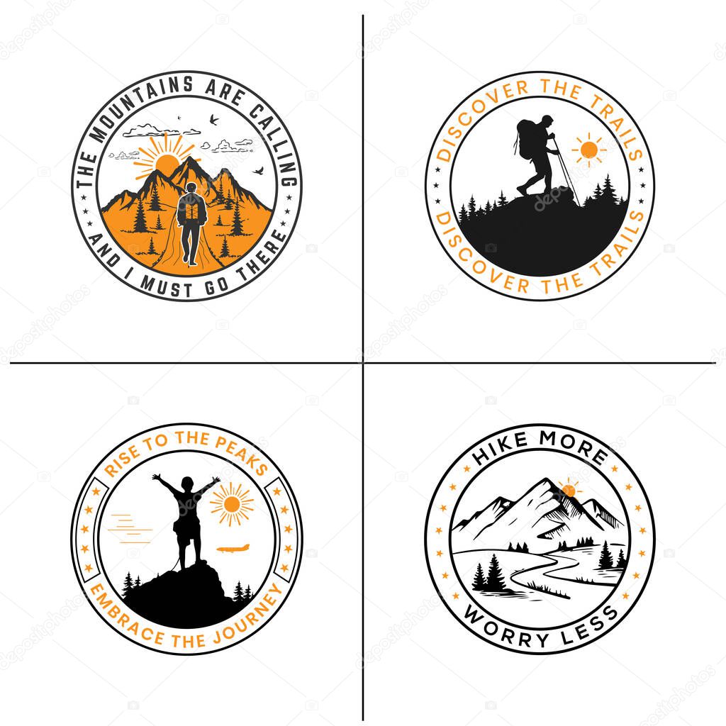 Hiking outdoor T-Shirt Design, Hiking tee