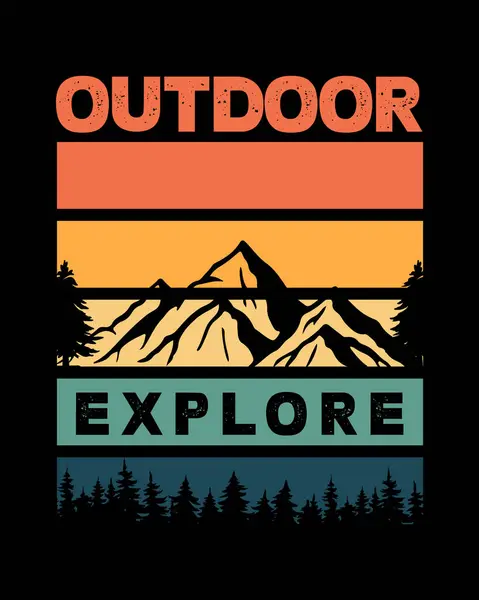 Açık hava tişörtü tasarımı, yürüyüş tişörtü.