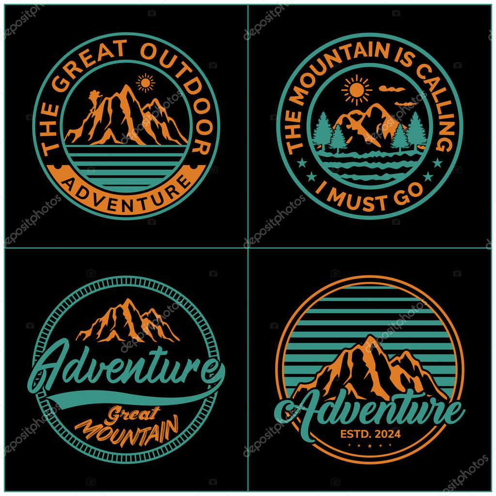 Hiking outdoor T-Shirt Design, Hiking tee